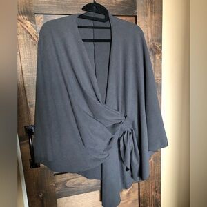 Soft stretch knit cape/shawl
